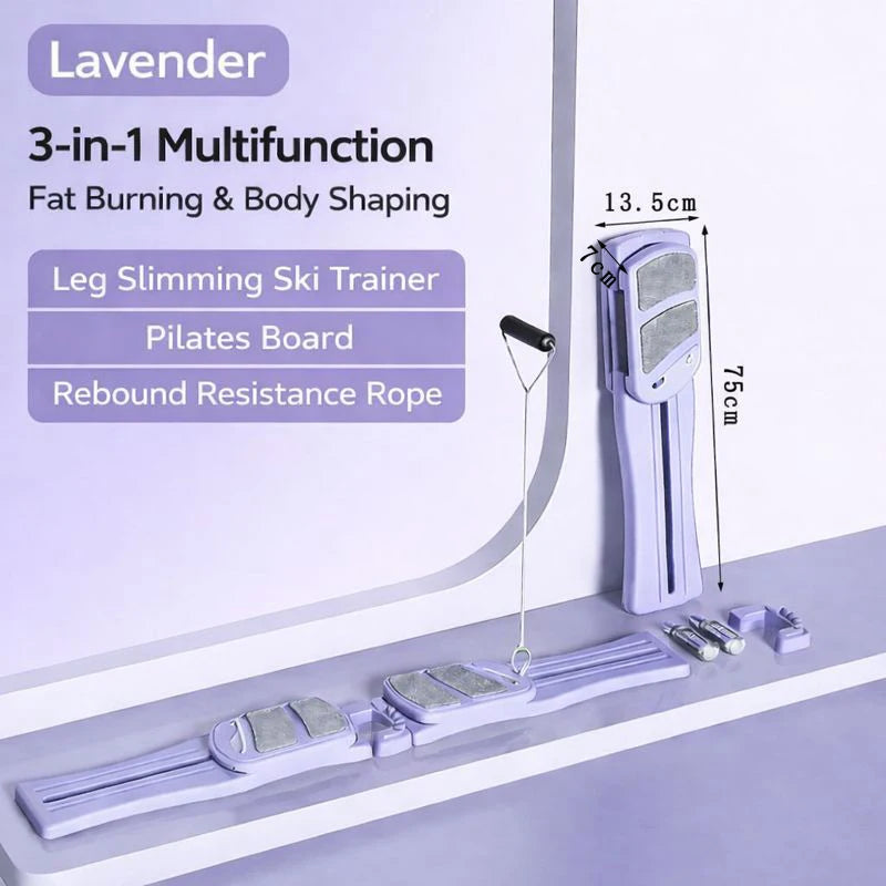 Wholesale Multi-purpose Foldable Pilates Reformer With Timer Gym Accessories Ab Exercise Pilates Fitness Training Board