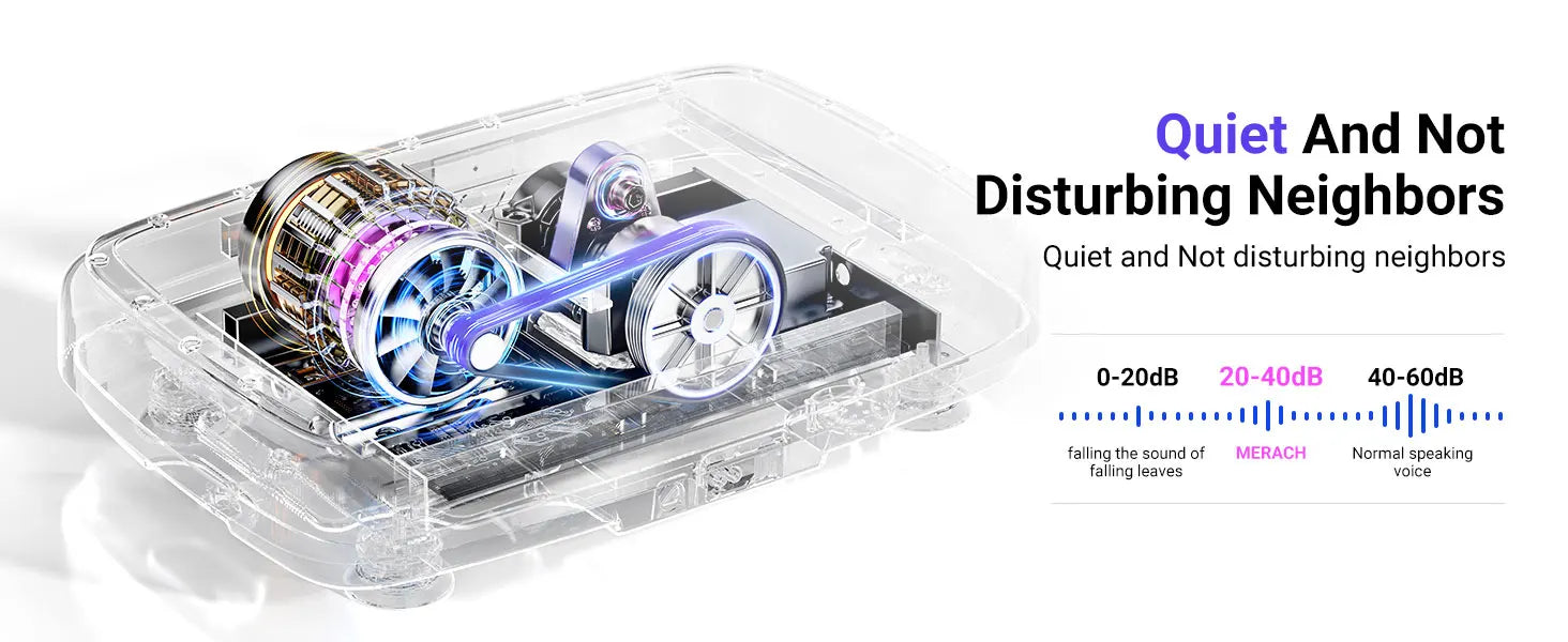 MERACH Vibration Plate Exercise Machine with Light Whole Body Workout Power Vibrate Platform Vibration Plate Lymphatic Drainage