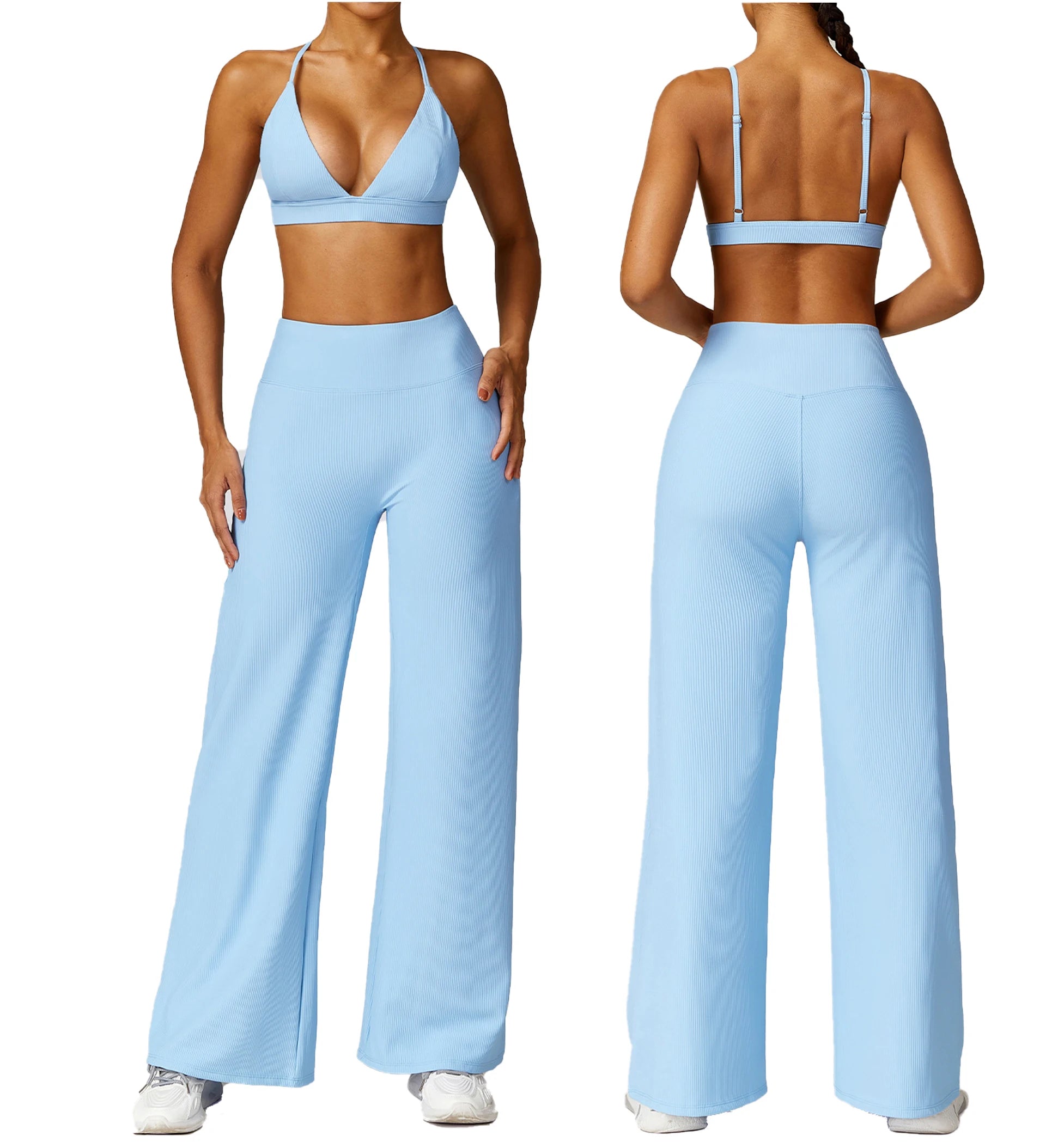 OEM Custom Wholesale Women Gym Fitness Yoga Sets Two Piece Sports Yoga Suit Mujer Seamless Yoga Set Tenu De Sport Femme Woman