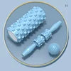 Wholesale Yoga and Pilates Sports Muscle Massage Relaxers, Foam Rollers, Fascia Balls, and Massage Stick Three-piece Sets