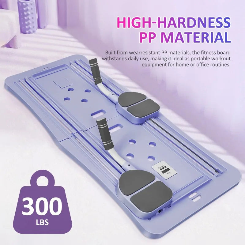 Wholesale Multi-purpose Foldable Pilates Reformer With Timer Gym Accessories Ab Exercise Pilates Fitness Training Board