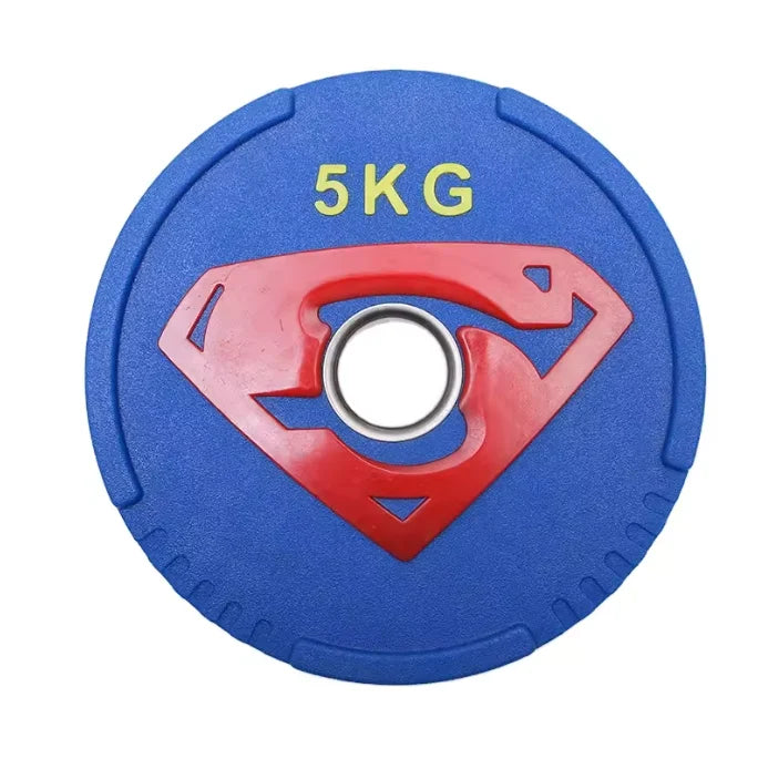 Wholesale PU Coat Iron Cast Dumbbell Fitness and Bodybuilding US Captain 5kg  Rubber Dumbbell