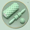Wholesale Yoga and Pilates Sports Muscle Massage Relaxers, Foam Rollers, Fascia Balls, and Massage Stick Three-piece Sets