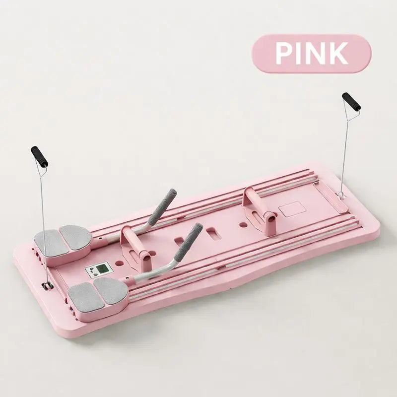 Wholesale Multi-purpose Foldable Pilates Reformer With Timer Gym Accessories Ab Exercise Pilates Fitness Training Board