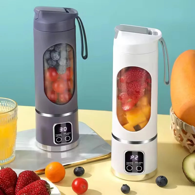 Wireless Usb Charging Mini  Blender Portable Blender Mini Fresh Fruit Juicer Hand Blender