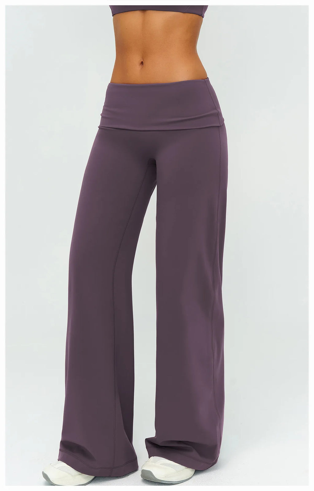 Wide-leg Pants Yoga Fitness Exercise Elastic Bell Bottom Pants Gym Clothing Women Casual Outdoor Running Sports Yoga Pants