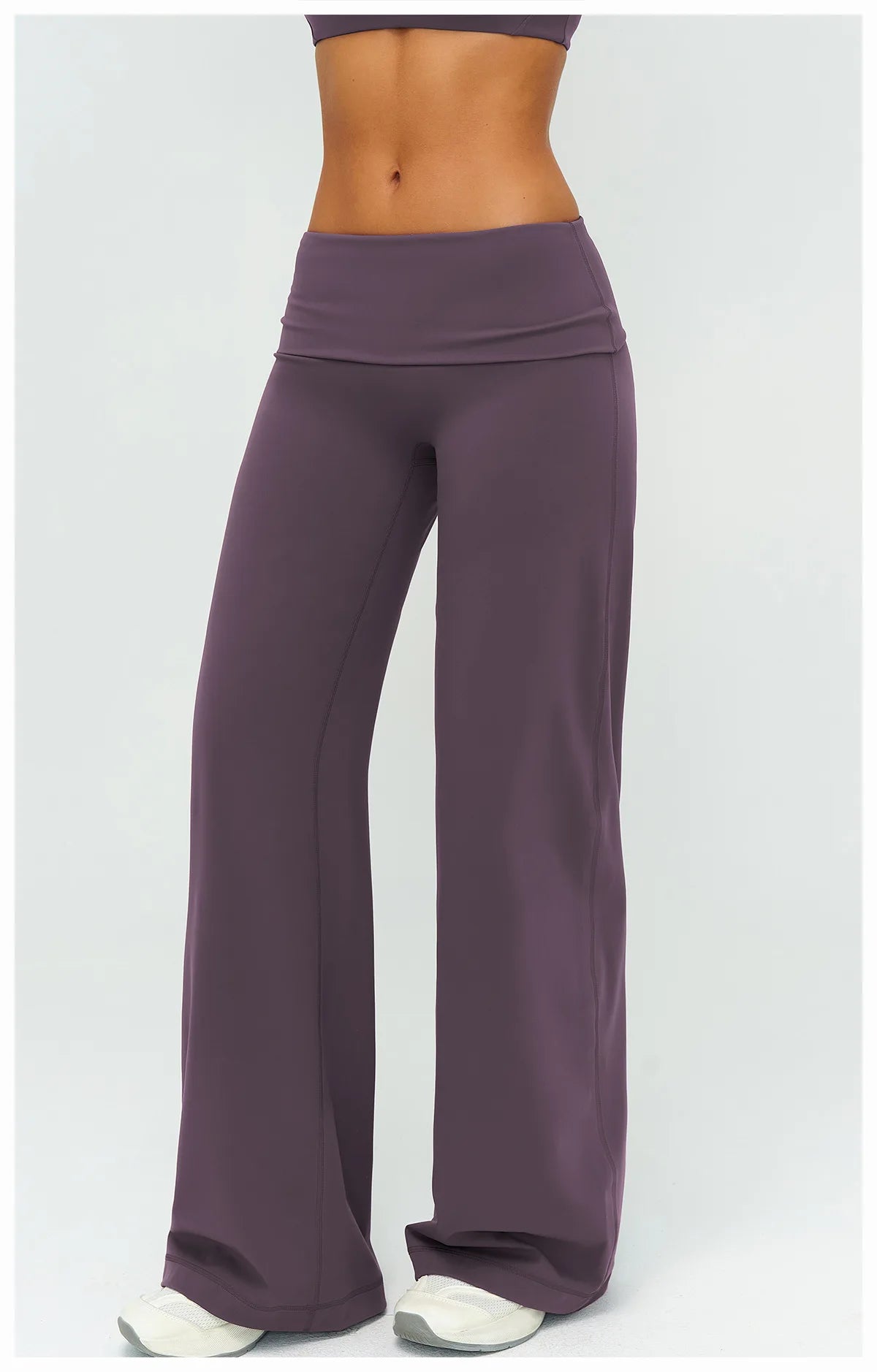 Wide-leg Pants Yoga Fitness Exercise Elastic Bell Bottom Pants Gym Clothing Women Casual Outdoor Running Sports Yoga Pants