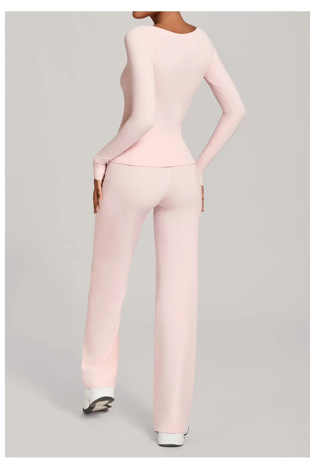 SWELTERING 2PCS Yoga Workout Suits  Women Athletic Wear Gym Legging Fitness Set Sports Long Sleeve Suits Female Sportswear