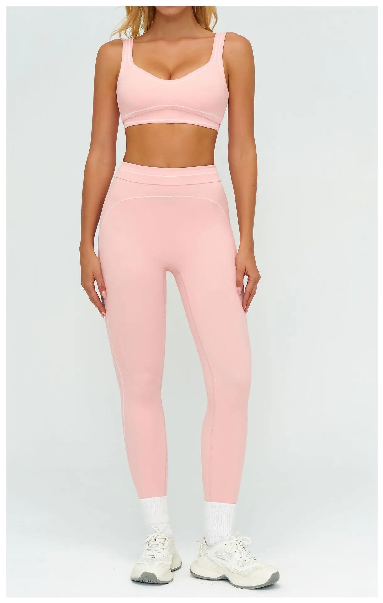 Women's Tracksuit Yoga Set 2PCS Sport Suit Gym Wear Workout Clothes Gym Outfits High Waist Legging Fitness Bra Set Sports Suits