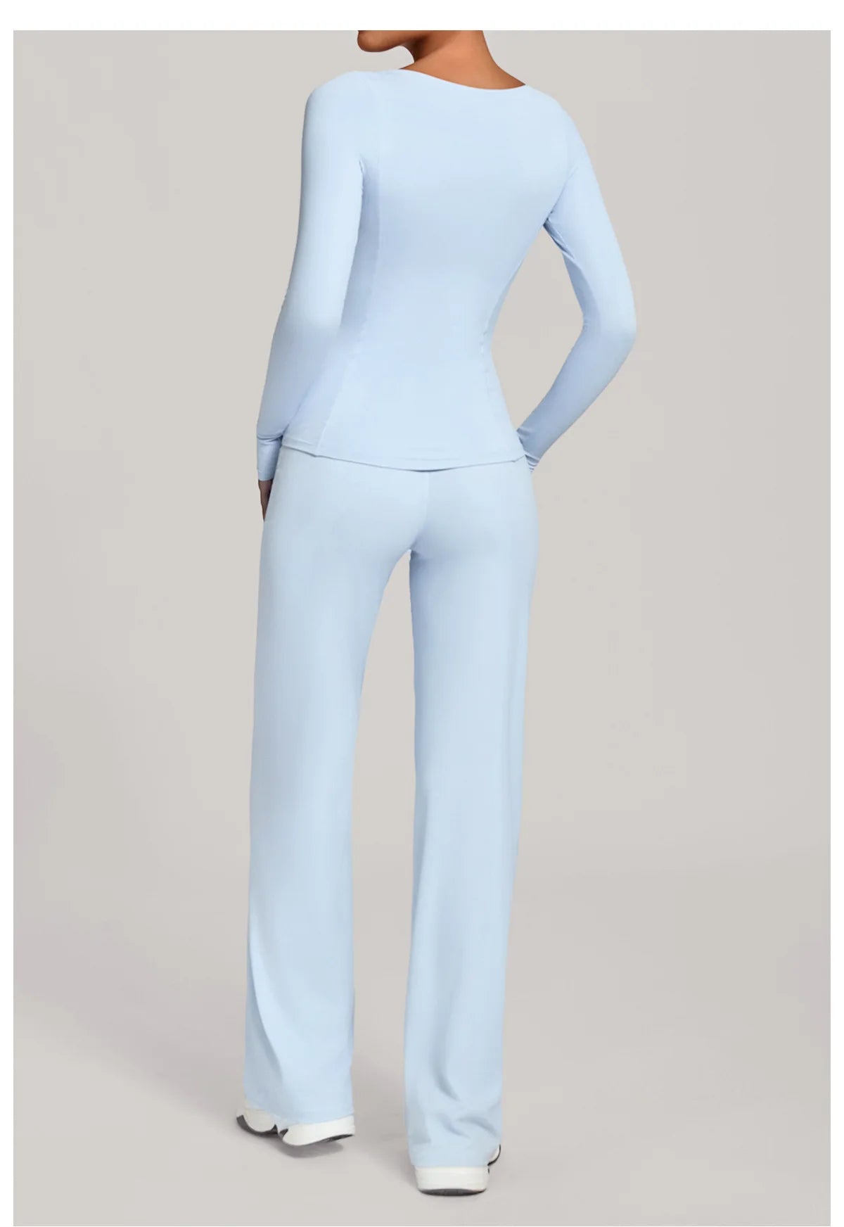 SWELTERING 2PCS Yoga Workout Suits  Women Athletic Wear Gym Legging Fitness Set Sports Long Sleeve Suits Female Sportswear