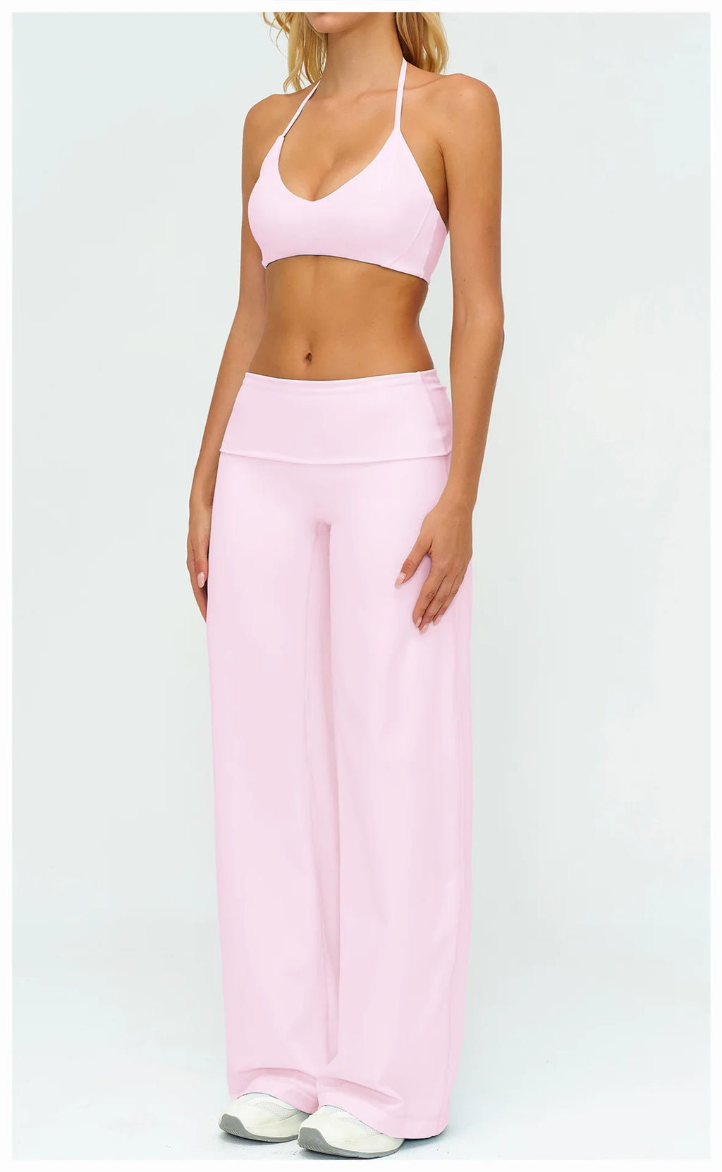 Wide-leg Pants Yoga Fitness Exercise Elastic Bell Bottom Pants Gym Clothing Women Casual Outdoor Running Sports Yoga Pants