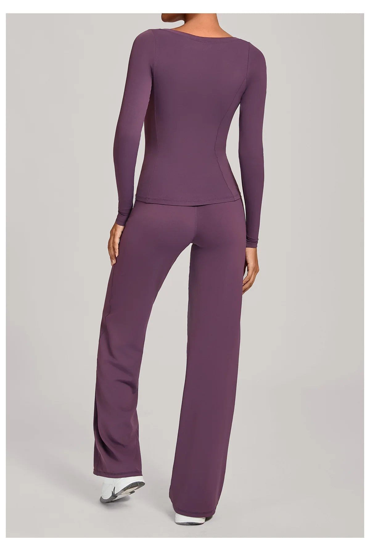 SWELTERING 2PCS Yoga Workout Suits  Women Athletic Wear Gym Legging Fitness Set Sports Long Sleeve Suits Female Sportswear