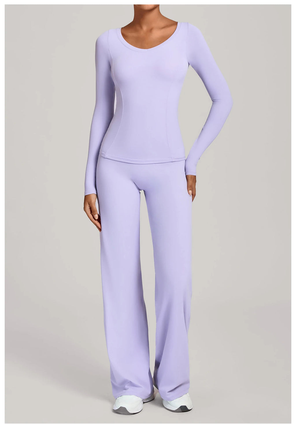 SWELTERING 2PCS Yoga Workout Suits  Women Athletic Wear Gym Legging Fitness Set Sports Long Sleeve Suits Female Sportswear