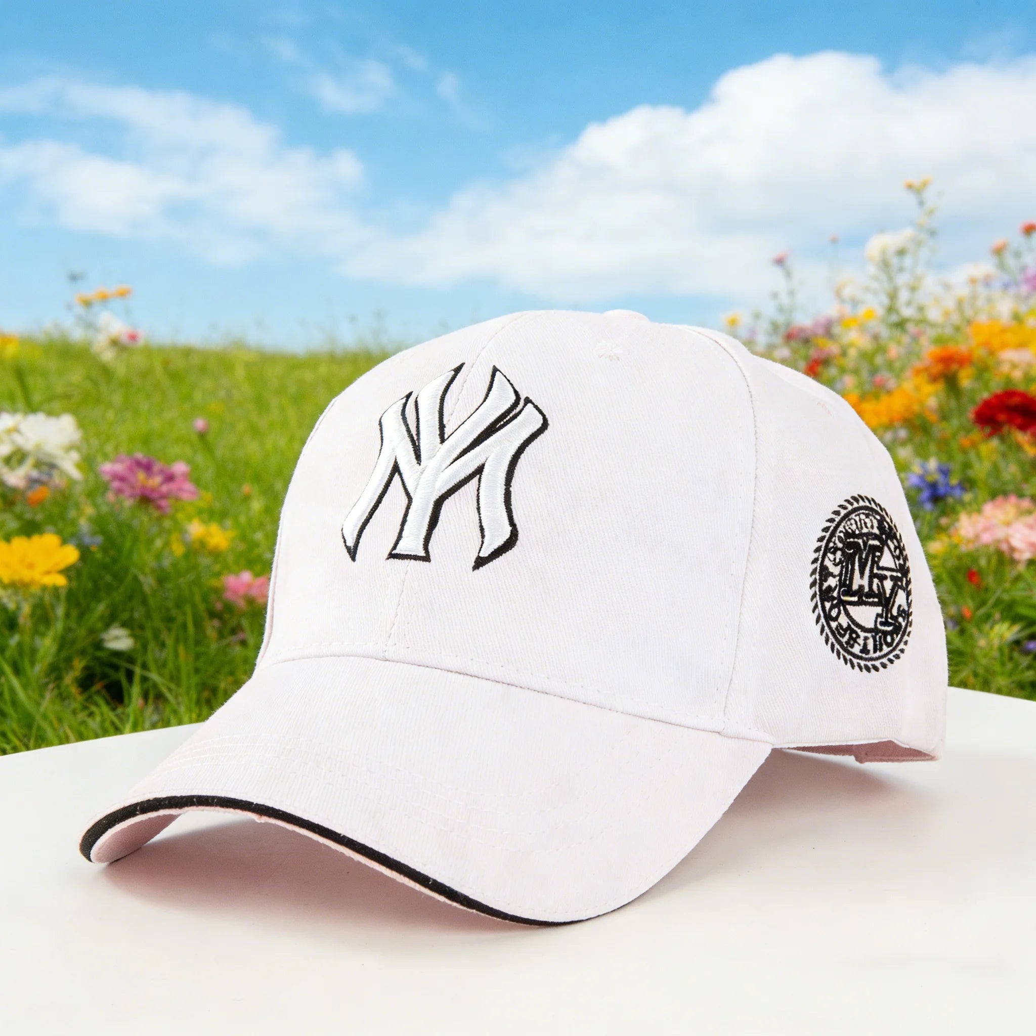 Fashionable baseball cap: Enhance your outdoor Image! Featuring classic New York logos and retro badges, it is both fashionable
