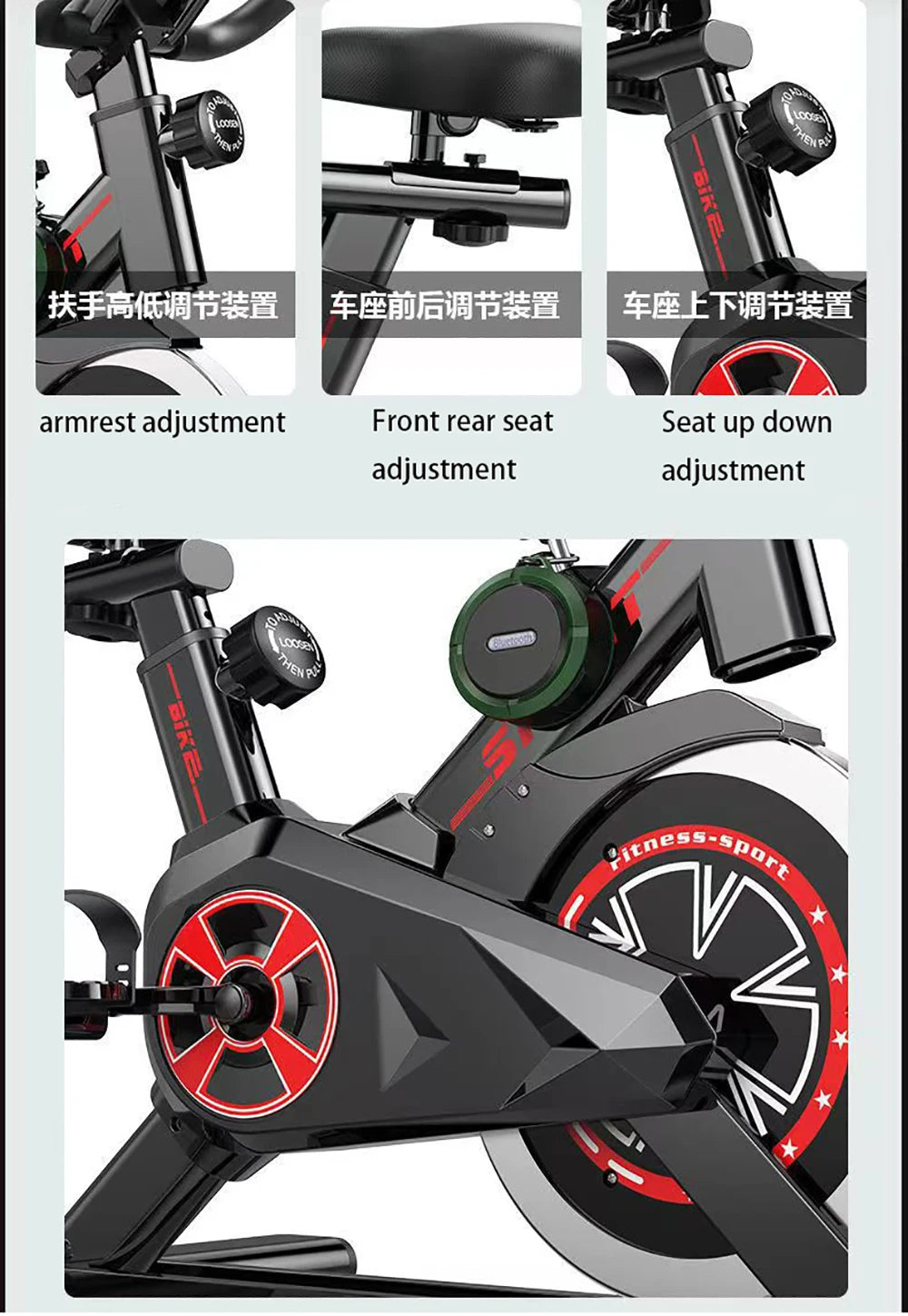 Spinning Home Exercise Equipment Bicycle Trainer Indoor Standing Stationary Bike Training Bicycles Exercise Machines