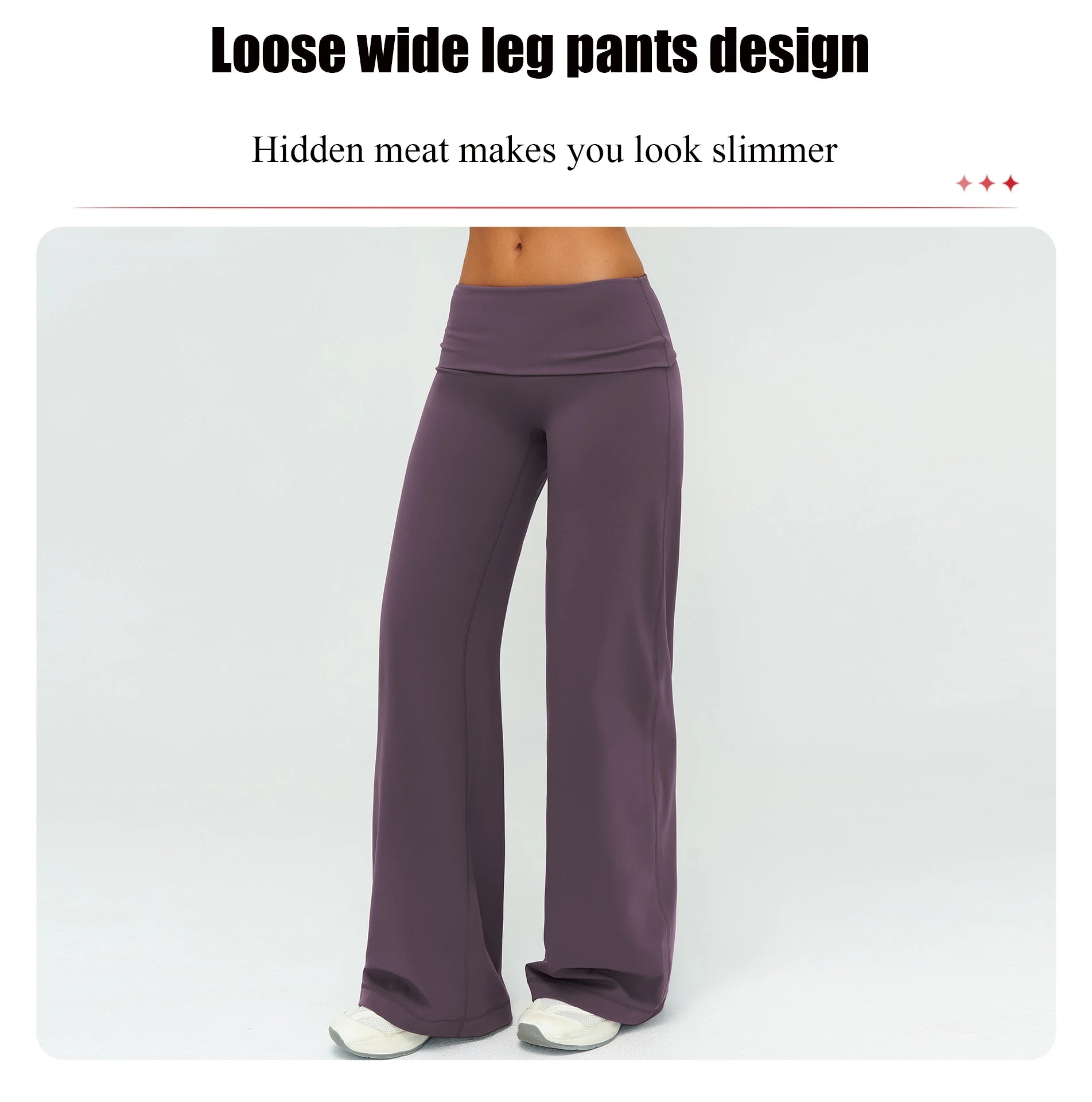 Wide-leg Pants Yoga Fitness Exercise Elastic Bell Bottom Pants Gym Clothing Women Casual Outdoor Running Sports Yoga Pants