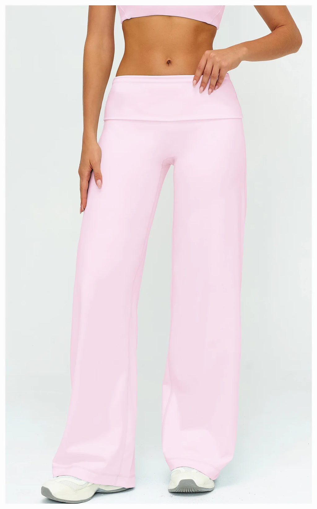 Wide-leg Pants Yoga Fitness Exercise Elastic Bell Bottom Pants Gym Clothing Women Casual Outdoor Running Sports Yoga Pants