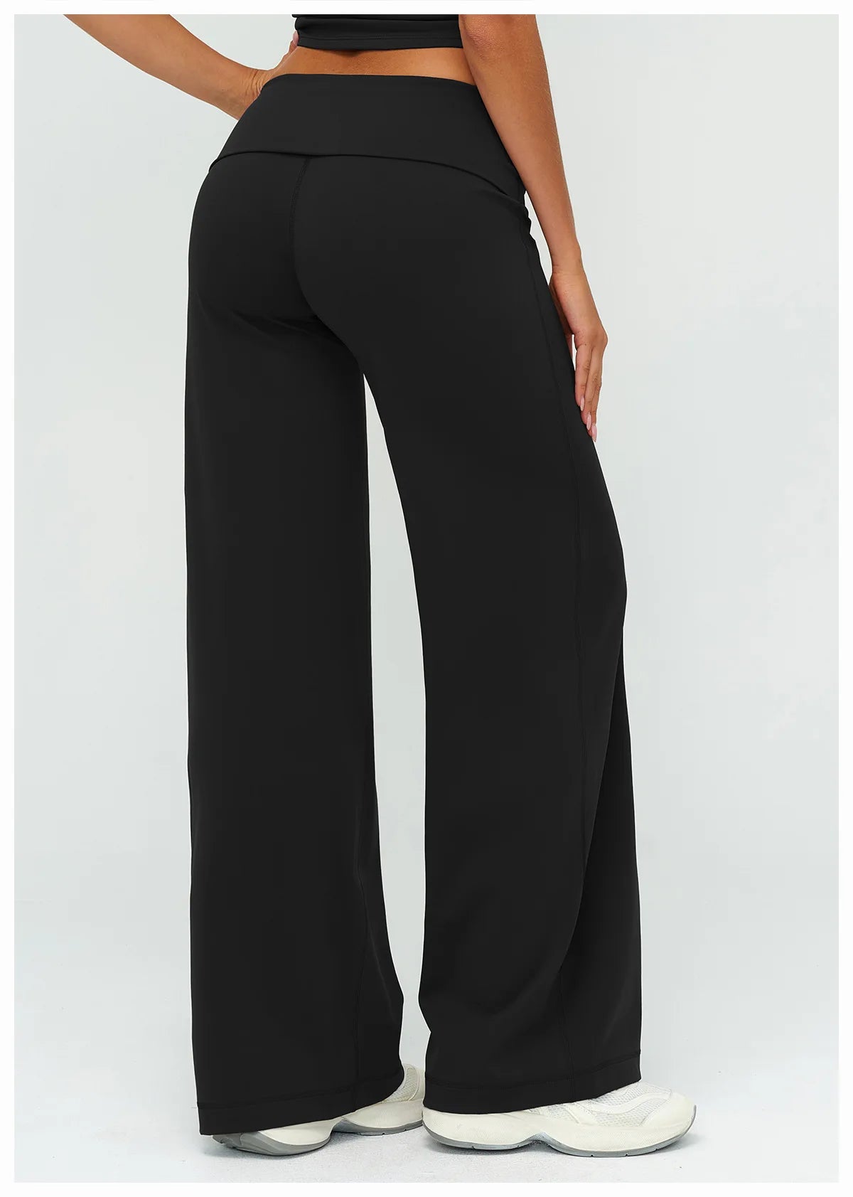 Wide-leg Pants Yoga Fitness Exercise Elastic Bell Bottom Pants Gym Clothing Women Casual Outdoor Running Sports Yoga Pants