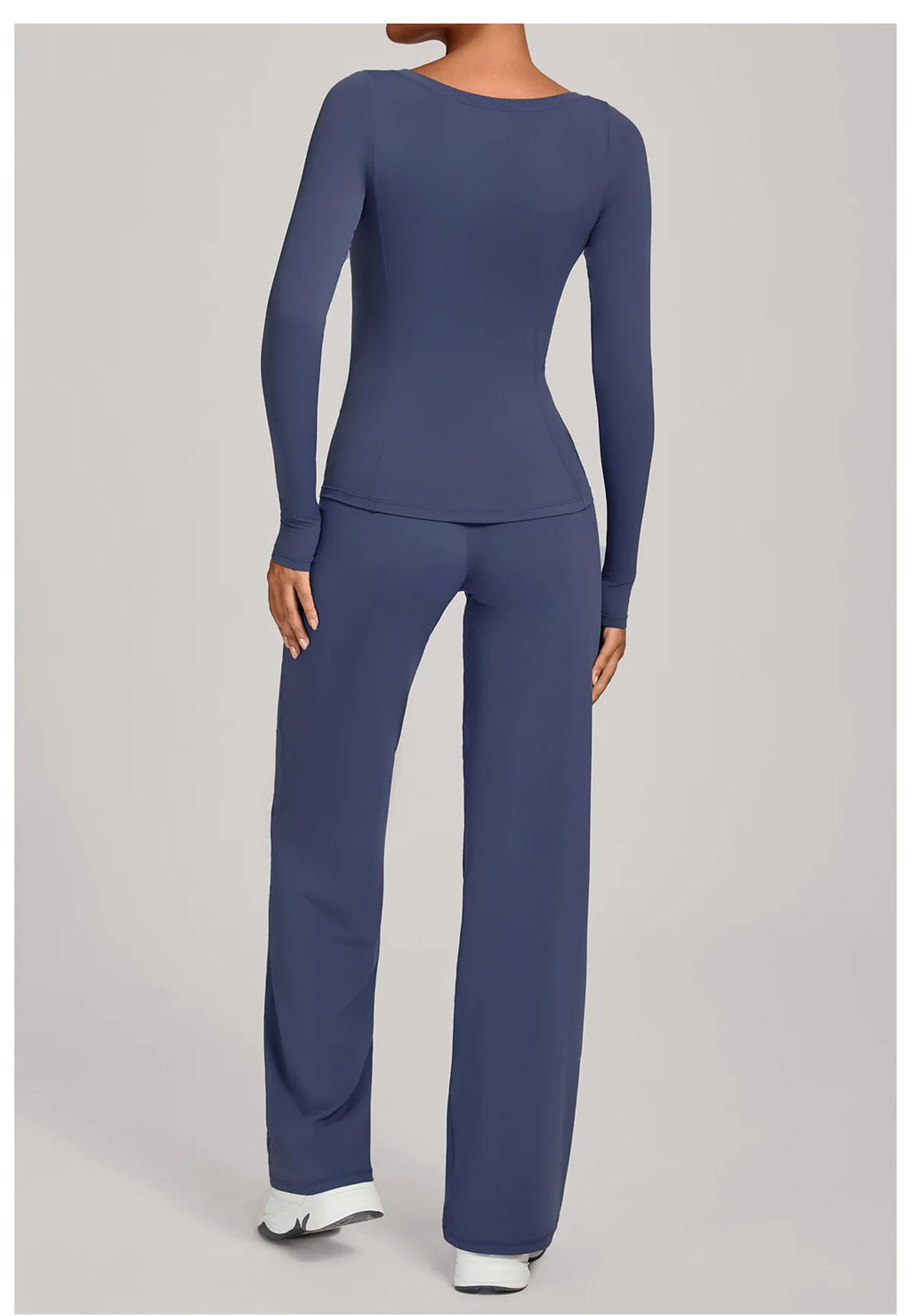 SWELTERING 2PCS Yoga Workout Suits  Women Athletic Wear Gym Legging Fitness Set Sports Long Sleeve Suits Female Sportswear