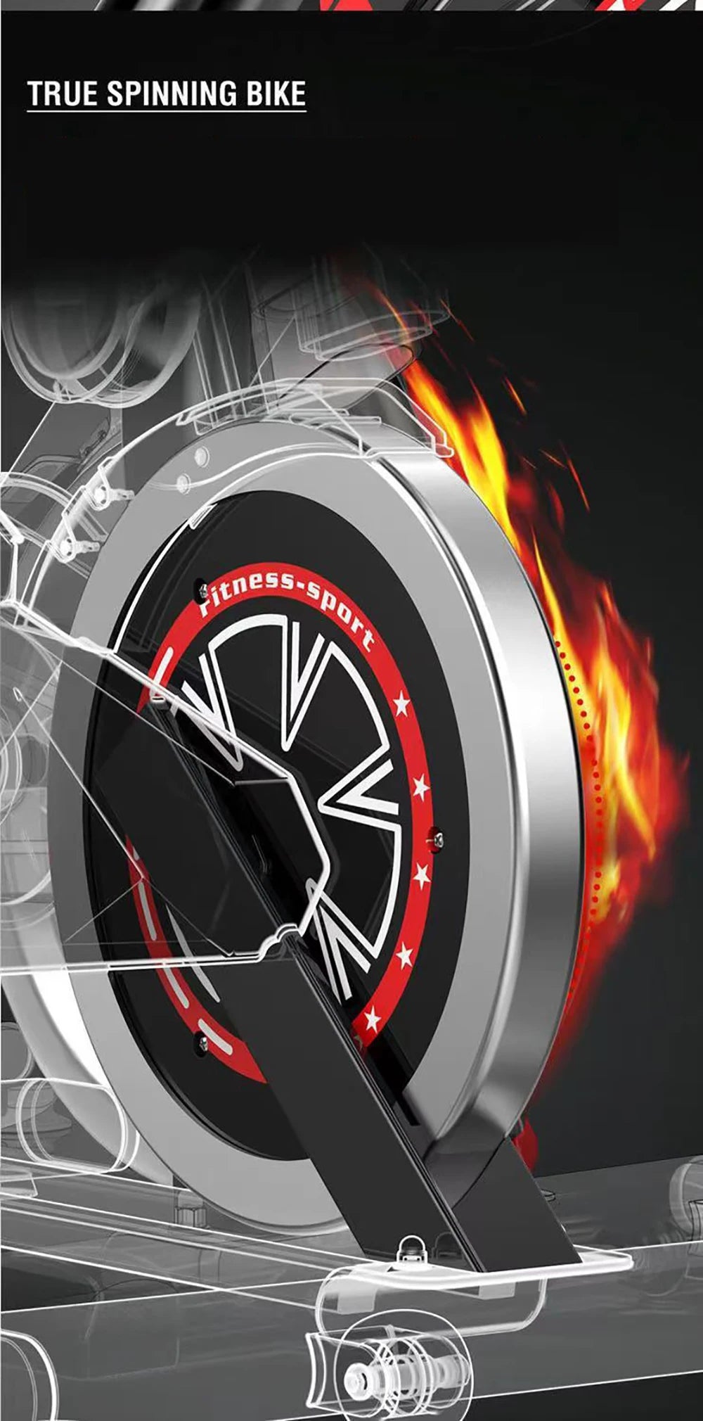 Spinning Home Exercise Equipment Bicycle Trainer Indoor Standing Stationary Bike Training Bicycles Exercise Machines