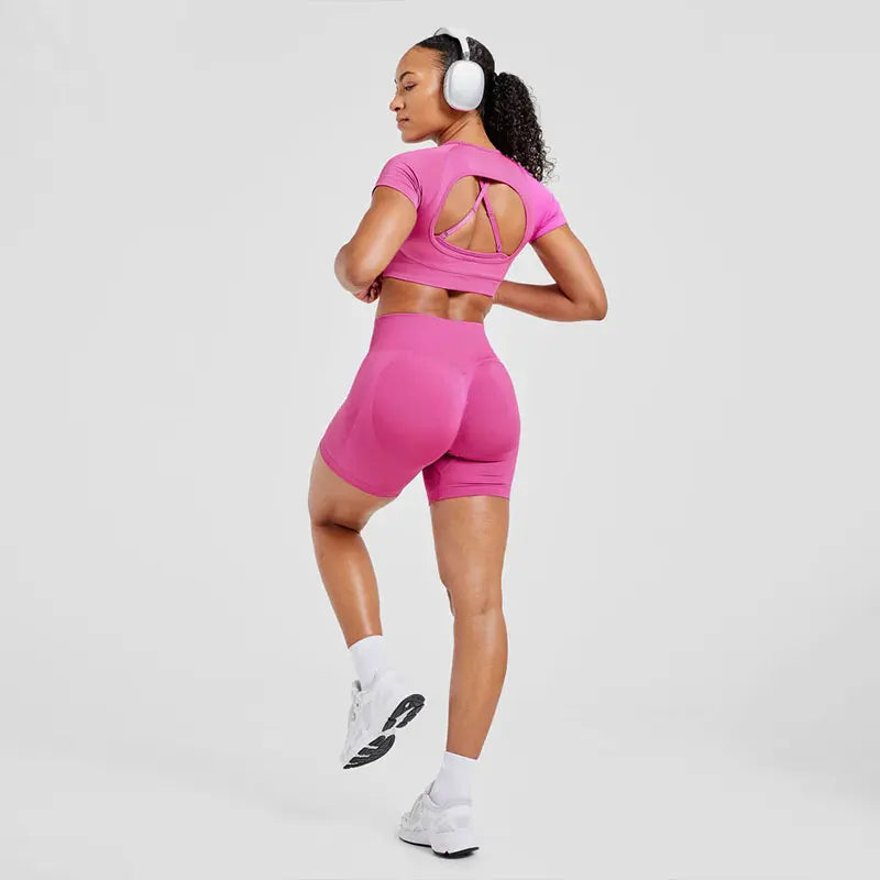 NCLAGEN Adapt Seamless Shorts High Waist Women Gym Clothes Workout Scrunch Butt Yoga Leggings Fitness Sports Cycling Short