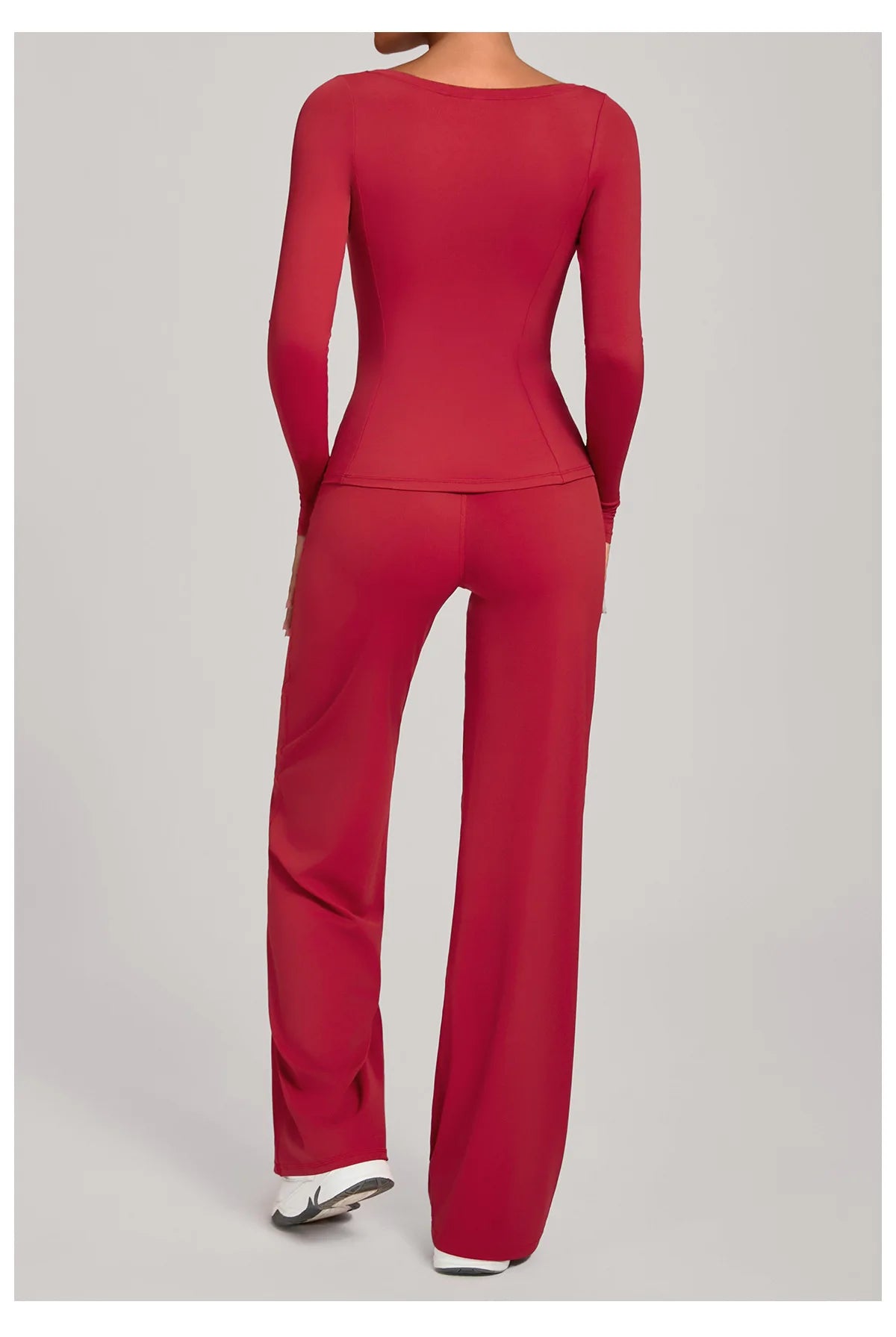 SWELTERING 2PCS Yoga Workout Suits  Women Athletic Wear Gym Legging Fitness Set Sports Long Sleeve Suits Female Sportswear