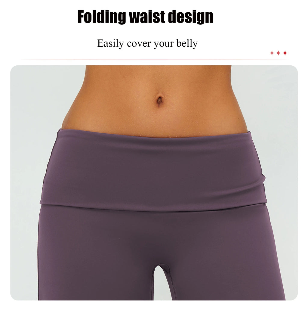 Wide-leg Pants Yoga Fitness Exercise Elastic Bell Bottom Pants Gym Clothing Women Casual Outdoor Running Sports Yoga Pants