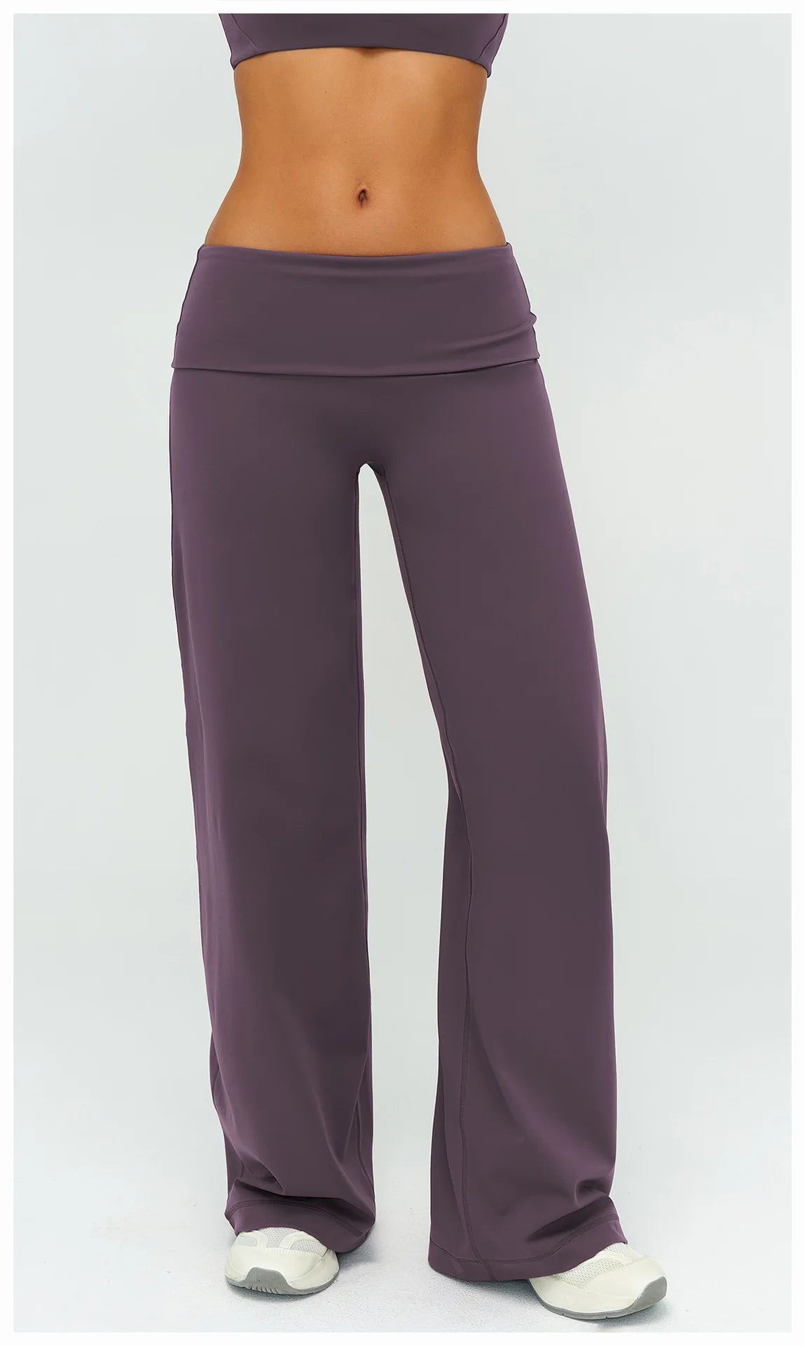 Wide-leg Pants Yoga Fitness Exercise Elastic Bell Bottom Pants Gym Clothing Women Casual Outdoor Running Sports Yoga Pants