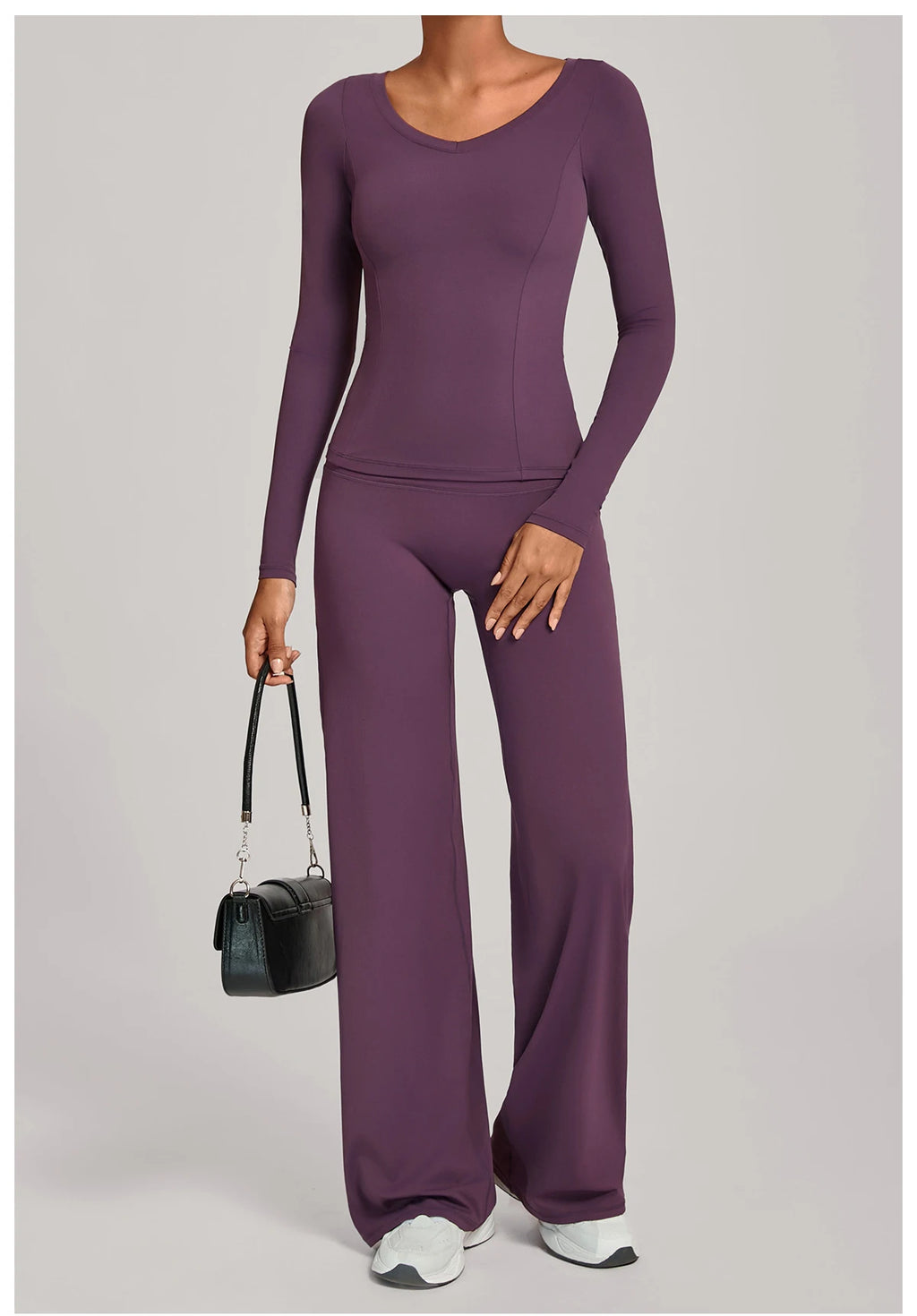 SWELTERING 2PCS Yoga Workout Suits  Women Athletic Wear Gym Legging Fitness Set Sports Long Sleeve Suits Female Sportswear