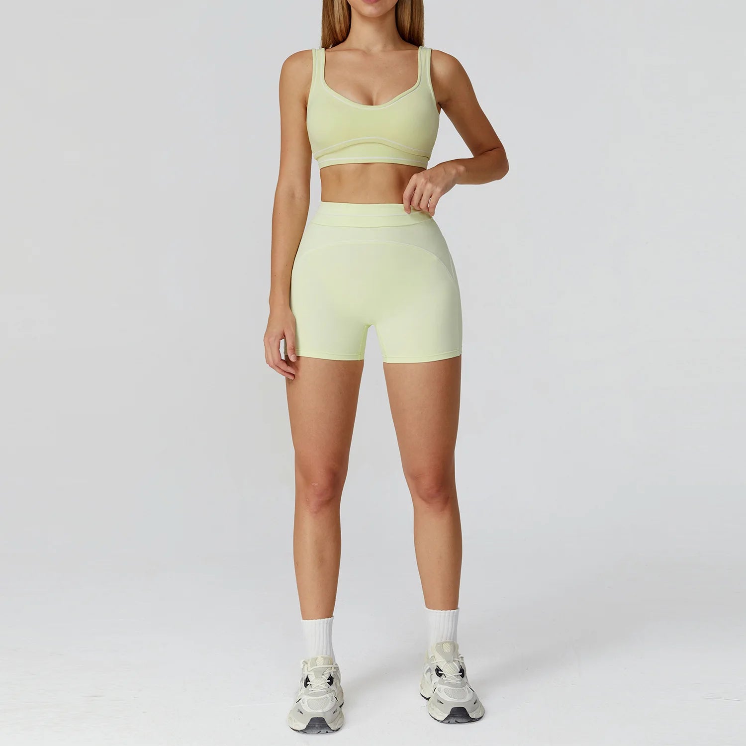 Women's Tracksuit Yoga Set 2PCS Sport Suit Gym Wear Workout Clothes Gym Outfits High Waist Legging Fitness Bra Set Sports Suits