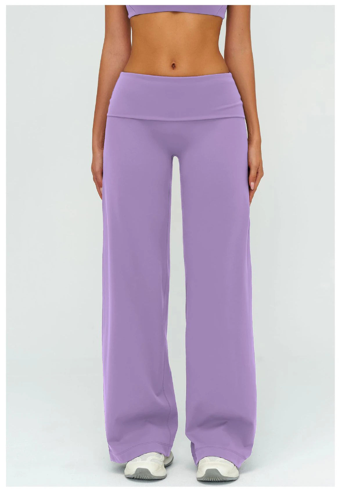 Wide-leg Pants Yoga Fitness Exercise Elastic Bell Bottom Pants Gym Clothing Women Casual Outdoor Running Sports Yoga Pants