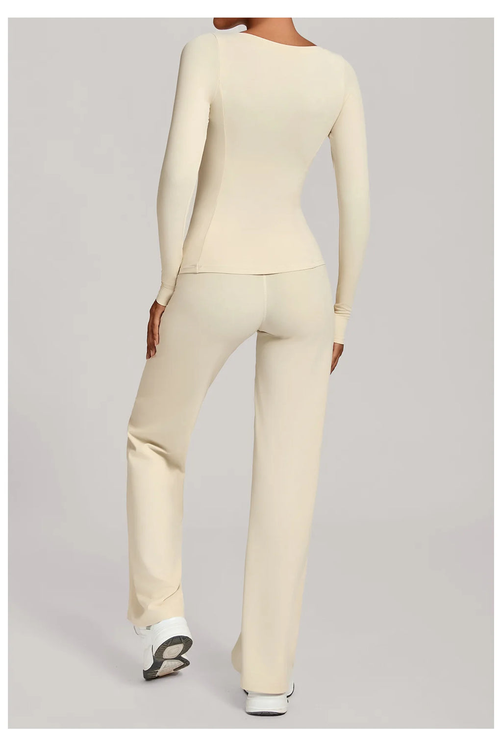 SWELTERING 2PCS Yoga Workout Suits  Women Athletic Wear Gym Legging Fitness Set Sports Long Sleeve Suits Female Sportswear