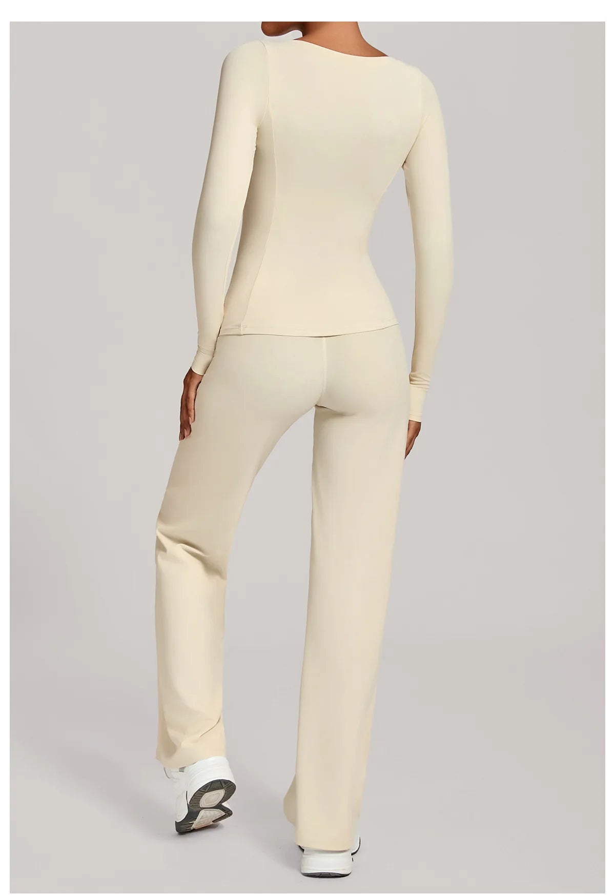 SWELTERING 2PCS Yoga Workout Suits  Women Athletic Wear Gym Legging Fitness Set Sports Long Sleeve Suits Female Sportswear