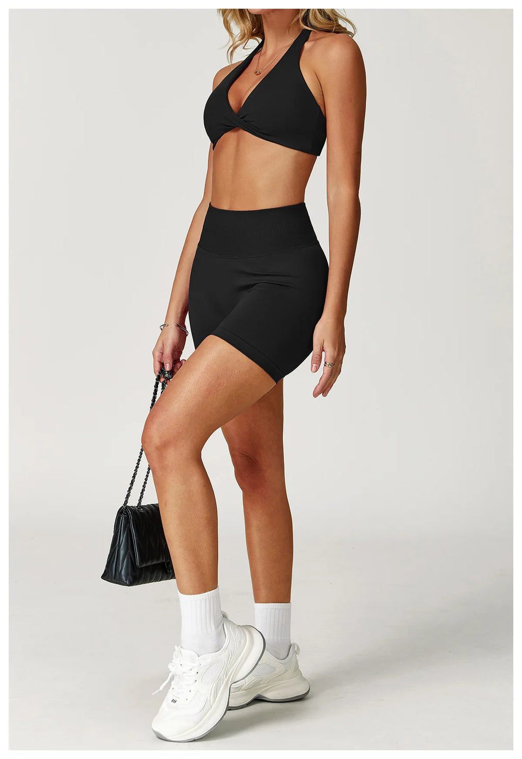 Seamless Yoga Set Gym Clothes 2PCS Women Sportswear Yoga Suits Tracksuits Fitness Long Sleeved Jacket Sports Bra Gym Leggings