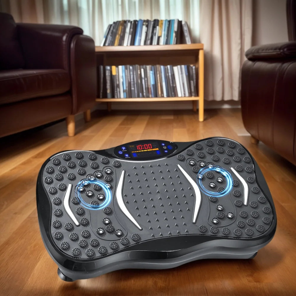 Vibration Plate Exercise Machine Bluetooth-Compatible Rhythm Machine Adjustable Speed Full Body Shaker Workout Vibrate Platform