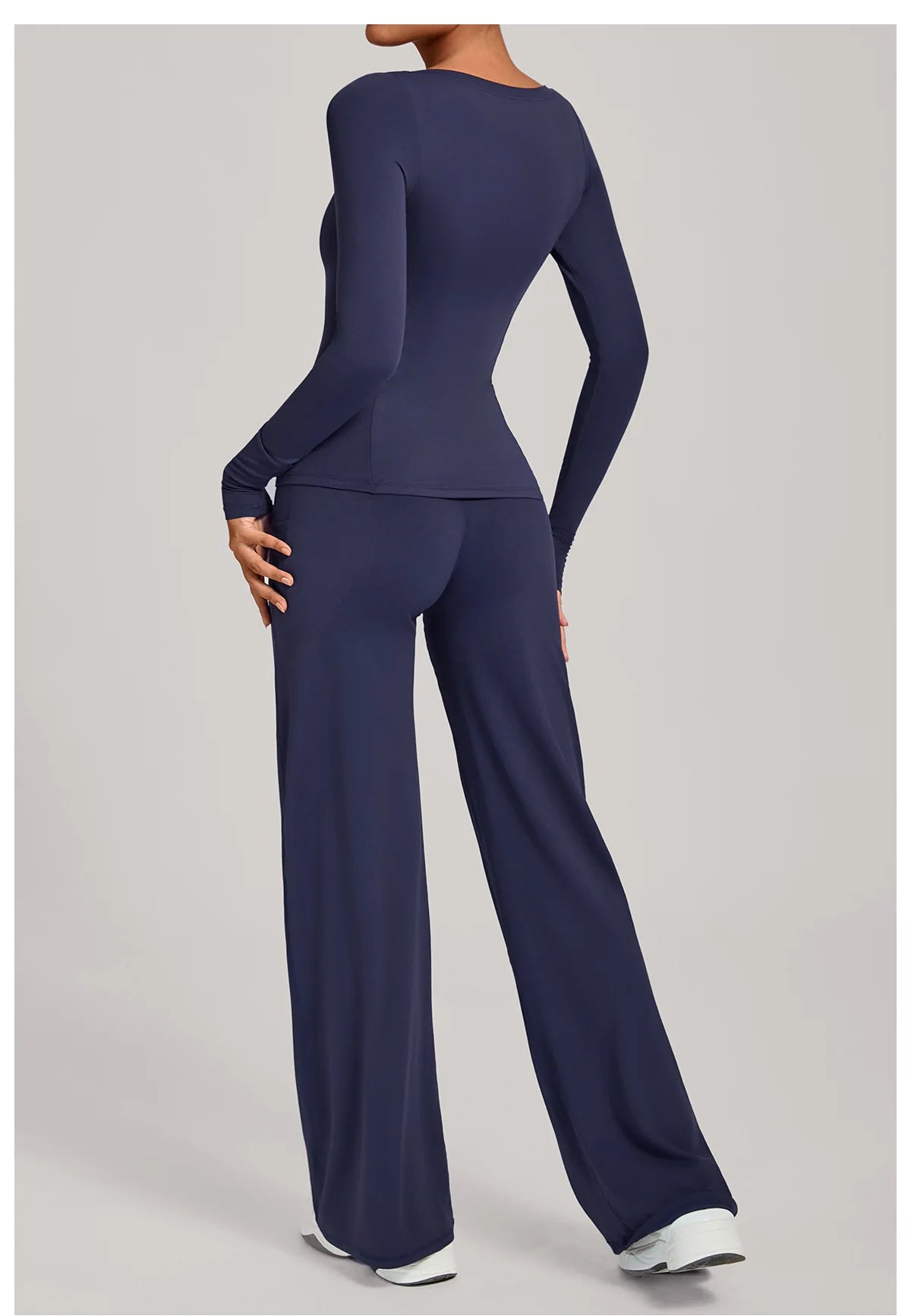 SWELTERING 2PCS Yoga Workout Suits  Women Athletic Wear Gym Legging Fitness Set Sports Long Sleeve Suits Female Sportswear