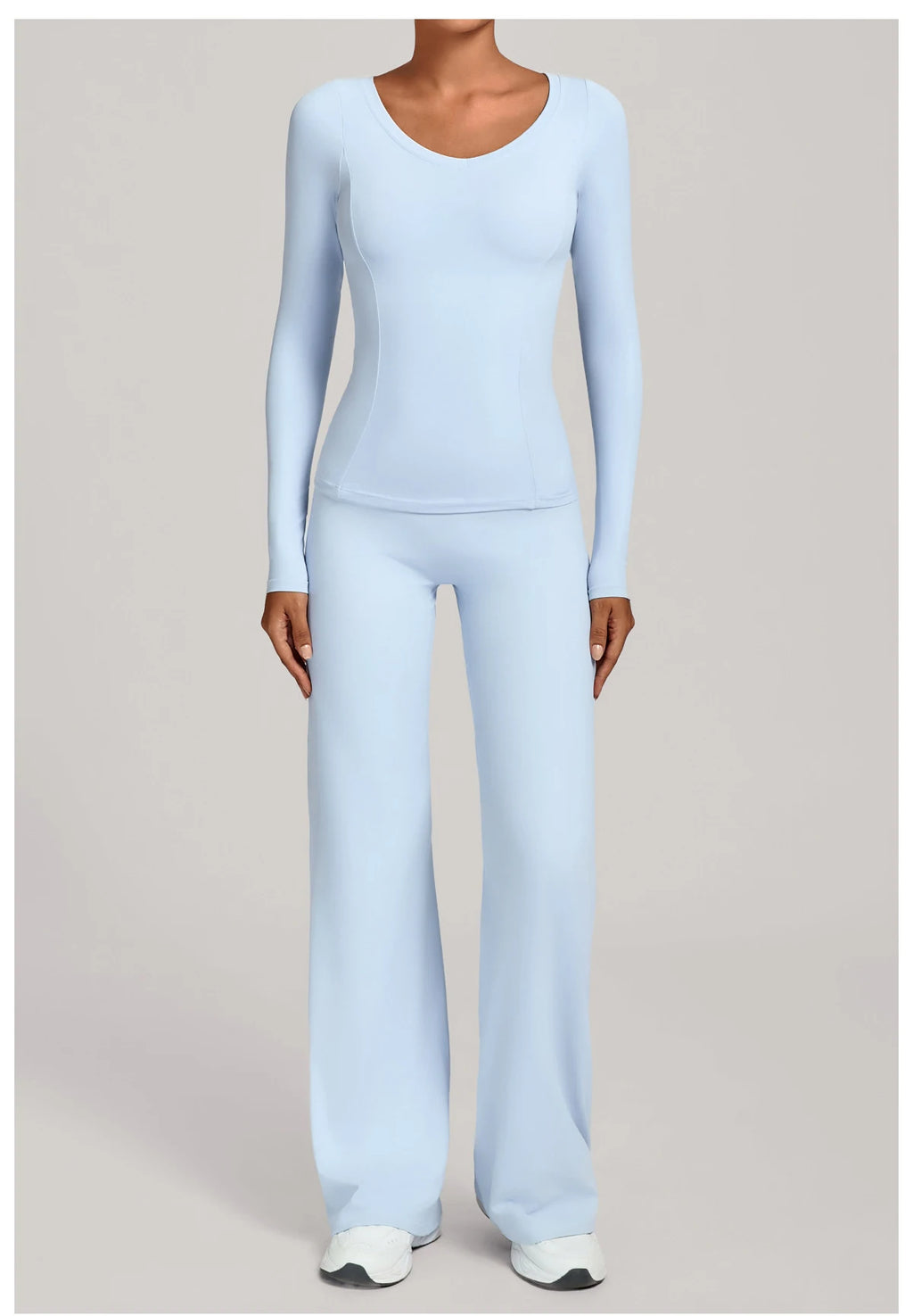 SWELTERING 2PCS Yoga Workout Suits  Women Athletic Wear Gym Legging Fitness Set Sports Long Sleeve Suits Female Sportswear