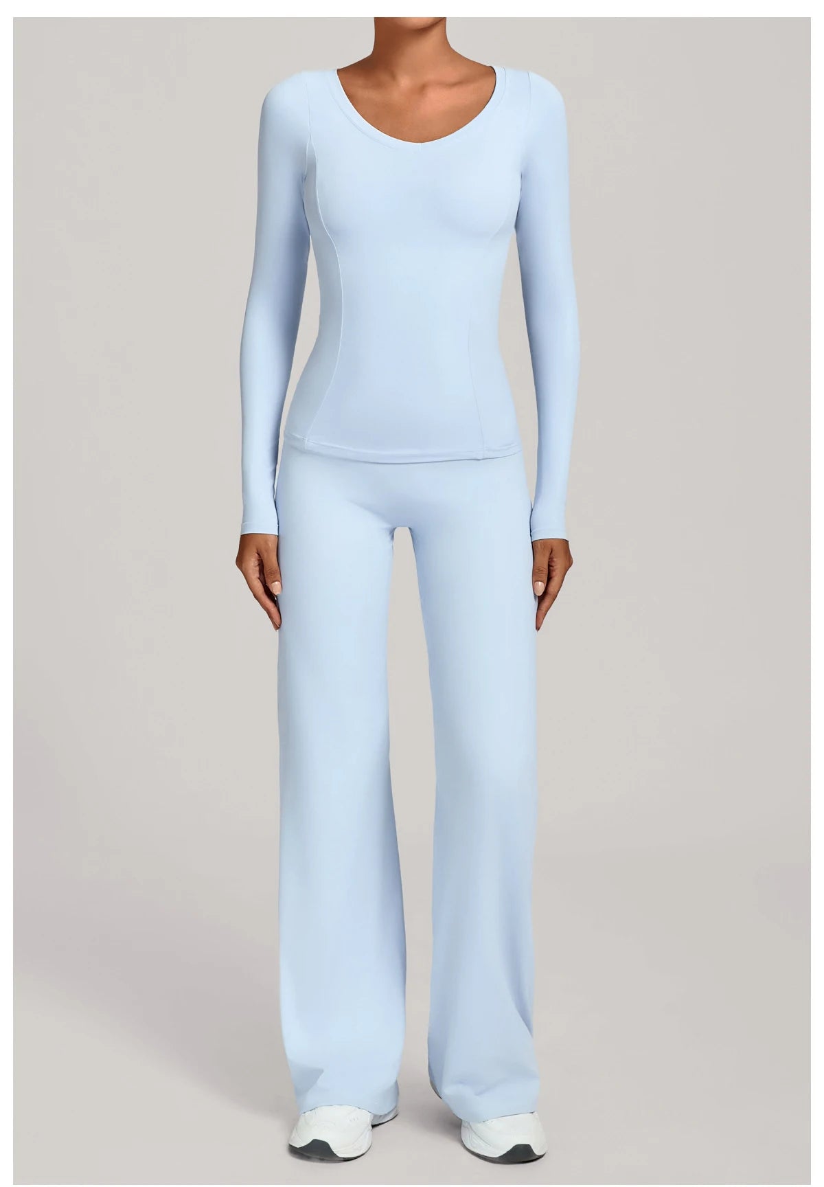 SWELTERING 2PCS Yoga Workout Suits  Women Athletic Wear Gym Legging Fitness Set Sports Long Sleeve Suits Female Sportswear