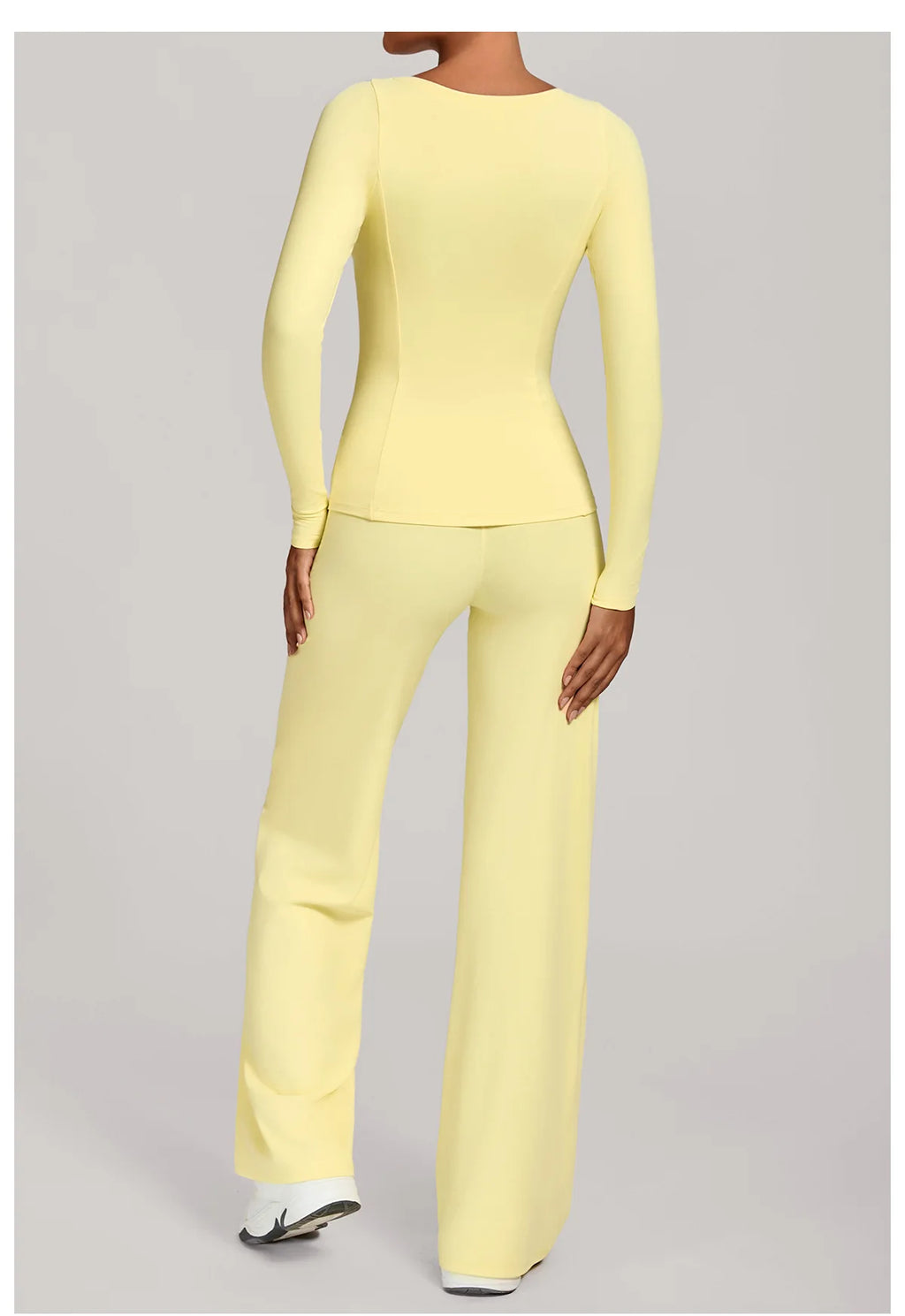 SWELTERING 2PCS Yoga Workout Suits  Women Athletic Wear Gym Legging Fitness Set Sports Long Sleeve Suits Female Sportswear