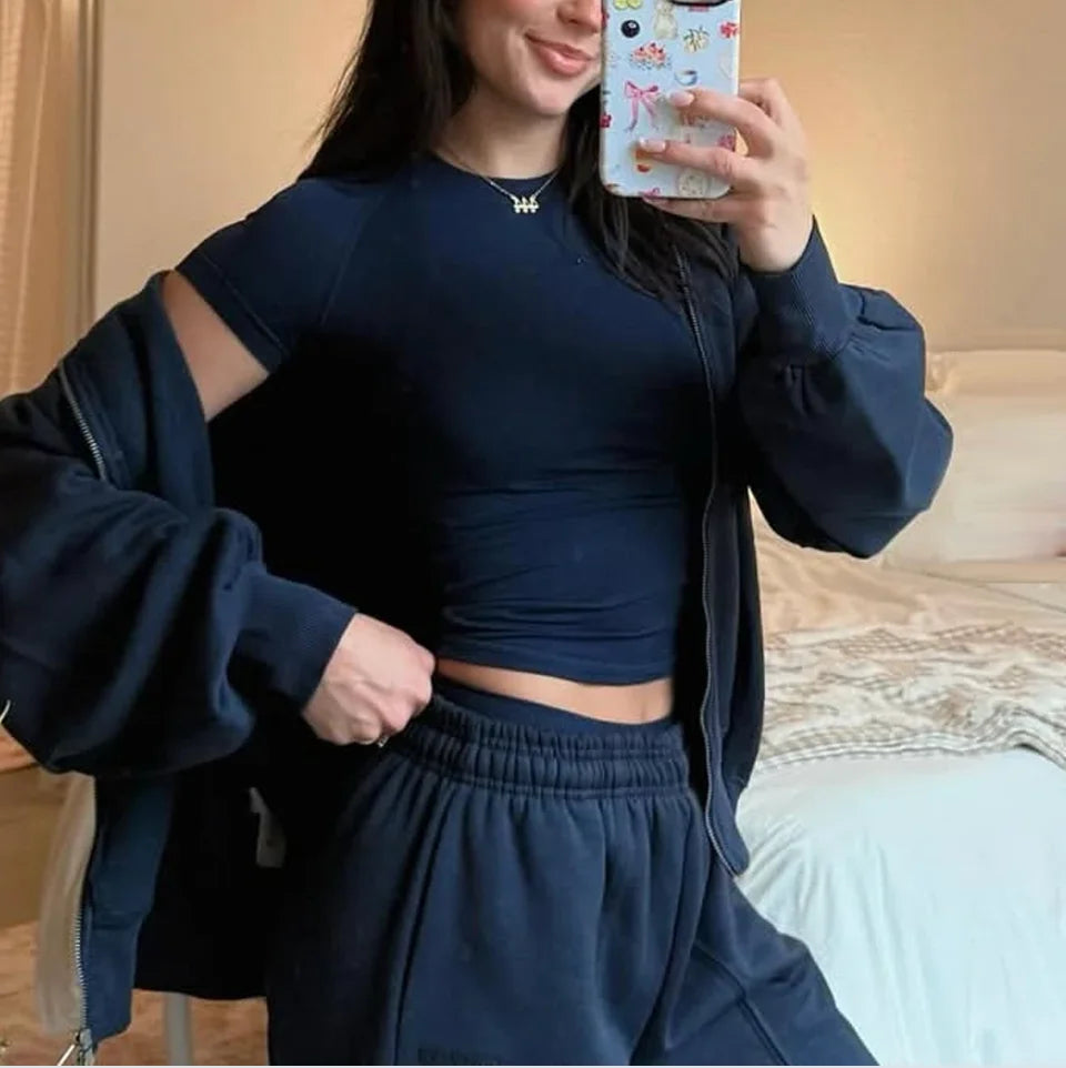 DF-LOGO 2 Pieces Impact Sports Sets Short Sleeve Seamless Yoga Top Fitness Set Women Workout Running Sports Shorts Gym Suit